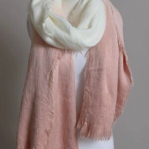 Chic Pink and White Women's Scarf